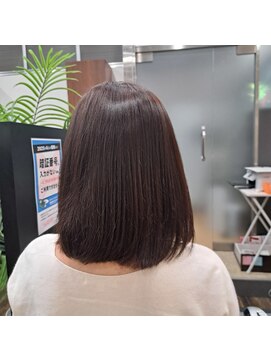 ブレス ザモール郡山店 セルフカラー後のトーンアップ