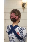 お祭りヘアセット