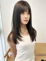 トレヘアー 京都 烏丸(tRe hair)&nbsp;韓国レイヤー　ロングレイヤー　グレイブラウン