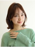 20代30代ナチュラルくびれボブ毛先パーマ艶感結べるボブ