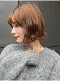 ラフな束感が今っぽい◎韓国風くびれボブ　A1204