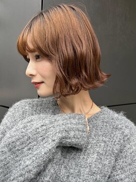 トルネード(TORNADO) ラフな束感が今っぽい◎韓国風くびれボブ　A1204