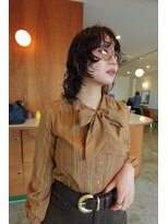 ロビー(LOBBY)&nbsp;ウルフ＿パーマ_ボルドー