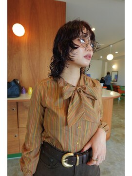 ロビー(LOBBY) ウルフ＿パーマ_ボルドー