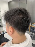 2ブロック×ツイストパーマ