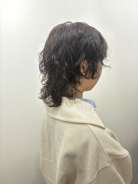 オトモリッティ(OTOMO litty) ウルフパーマ×春色ラベンダーカラー