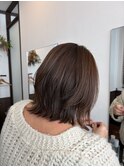 まとまる大人外ハネボブ|30代40代50代◎艶ブラウン