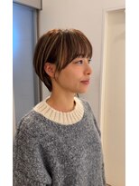 ハルキミナト メゾン(HM MAISON)&nbsp;30代40代50代耳かけショート前髪なしハンサムショートカット