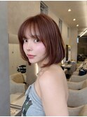 ボブレイヤータッセルボブぱつっとボブ内巻きボブヘア髪質改善
