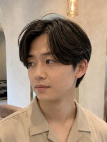 カラン エ ノエル(Calin et Noel)&nbsp;Men's/ショート/センターパート/ダークブラウン