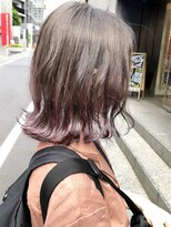 セシルヘアー(CECIL hair)  CECIL パープルグラデーション×外ハネヘア