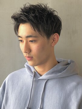 フランクスバーバーリザーブ 人形町店(FRANK’S BARBER RESERVE) 爽やかアップバンクナチュラルショート