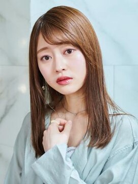 オーブ ヘアー グロー 橋本店(AUBE HAIR grawe) 【AUBE HAIR】ナチュラルブラウン×髪質改善ストレート