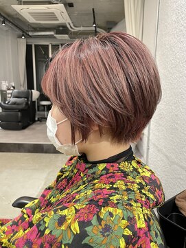 ピボット 北千住(PIVOT) 大人可愛い20代30代40代黒髪前下がりショートボブ丸みショート