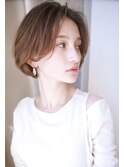 ナチュラルボブ大人可愛い/マッシュショート/ラベンダーアッシュ