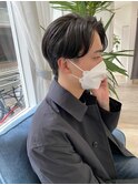 刈り上げセンターパート
