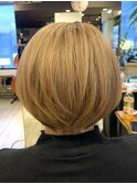 ベージュ&ショート