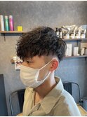 波巻きパーマメンズカットツイストスパイラル