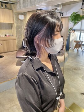 リブロ(liblo) 【ウルフボブ×インナーホワイトラベンダー】