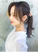韓国風前髪×レイヤーカット【新宿/前髪/レイヤーカット】