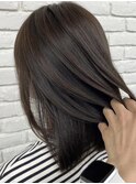 【DIFINO 青山】艶髪レイヤー/透明感シアーブラウン