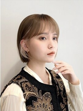 ロンドカスティーヨ 四日市(Lond castillo) 【futaba】ボブ/インナーカラー/ベージュカラー