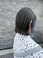 カミユイドコ ニン(kamiyuidoko nin) 切っぱなしボブ（インナーブルー）