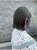 切っぱなしボブ(インナーブルー)