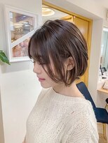 ロンドプランタン 恵比寿(Lond Printemps)&nbsp;【Lond佐野】美髪ショートボブ ピンクブラウン 切りっぱなしボブ