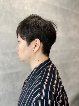 ソイクフ(SOY KUFU) ショートヘアベリーショートダークアッシュMEN'S HAIR