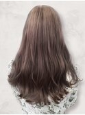 20代30代40代ピンクアッシュ髪質改善カラー艶感