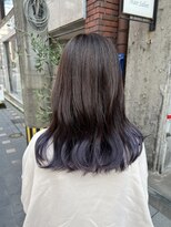 エミュ 天文館店(eMu) ブリーチ有りラベンダーグラデーション