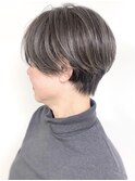 【morio原宿】大人　ショート　ハイライトカラー