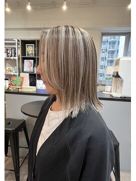 ファーム 大崎店(FAAM) 立体感ハイライト×外ハネボブ