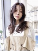 くびれヘア/前髪パーマ/レイヤーカット/こなれロング/元町