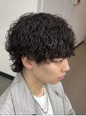 爽やか無造作波巻きマッシュ