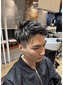 【メンズショート/メッシュ/ハイライト】山本凌也