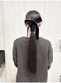 ベロアリボン×水引