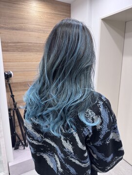 ジゼル(gisele) ブリーチカラーハイライトバレイヤージュシャドールーツ白髪