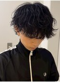 波巻きパーマ/ツーブロック/刈り上げ/池袋メンズカット