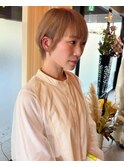 ハイトーン/ベージュ/ショート
