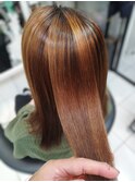 40代50代60代ホームカラーでダメージ毛のエアーストレート3