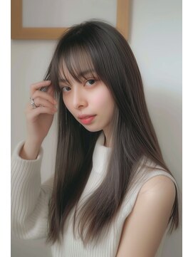 ルル(Lulu) ストレートレイヤーインナーグレージュ