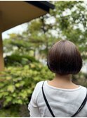 前下がり刈り上げブロックボブ