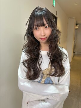 ニコフクオカヘアーメイク(NIKO Fukuoka Hair Make) すけ感とくすみ感mixのブラウンカラー