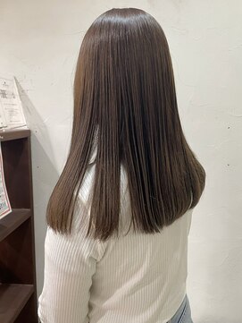 黒髪/クラゲヘアー/オリーブグレー/小顔/ココアベージュ/鹿島田