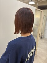 シアアルン 新小岩店(SHEER alun)&nbsp;オレンジブラウン/ぱつっとボブ