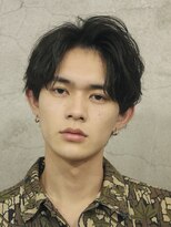 オーシャントーキョー ホワイト 原宿(OCEAN TOKYO WHITE)&nbsp;黒髪ニュアンスパーマナチュラルセンターパート