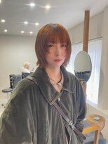 ホーミーキョウト(Homey Kyoto) ボブ×オレンジベージュ