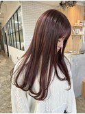 ブリーチなし暖色系カラー